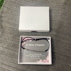 Morse Code Bracelet “A New Chapter” Adjustable Friendship Gift Bracelet